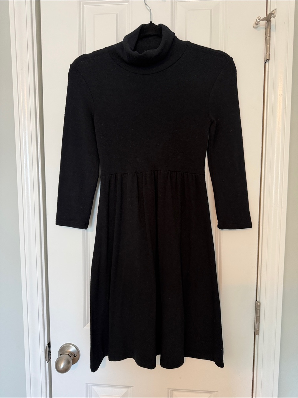 BDG Black Long-Sleeve Turtleneck Knit Dress